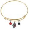 Portland Trail Blazers GOLD Color Edition Expandable Wire Bangle Charm Bracelet
