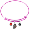 Portland Trail Blazers PINK Color Edition Expandable Wire Bangle Charm Bracelet