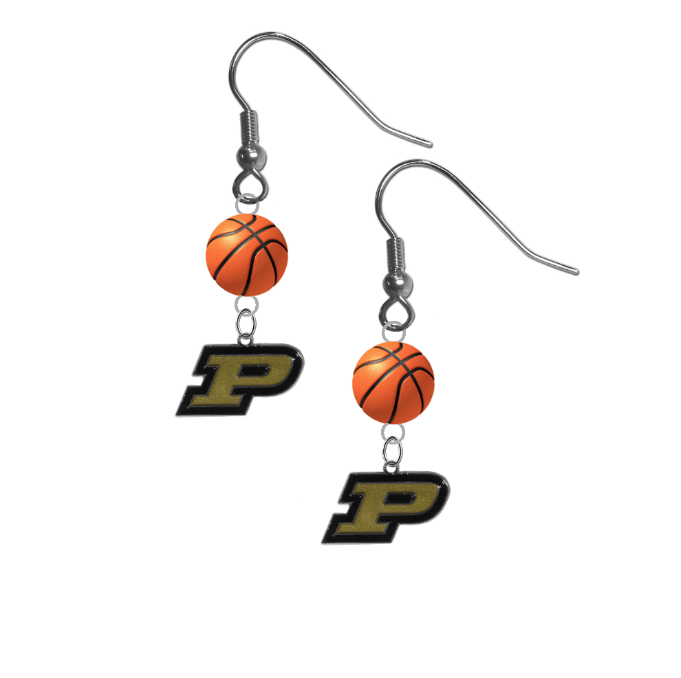 Purdue Boilermakers NCAA Basketball Dangle Earrings