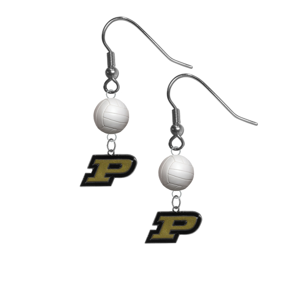 Purdue Boilermakers NCAA Volleyball Dangle Earrings