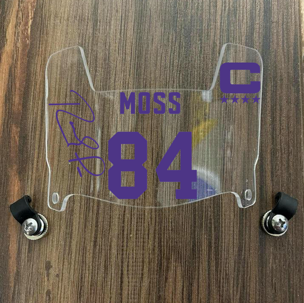 Minnesota Vikings Randy Moss Mini Football Helmet Visor Shield Clear w/ Clips