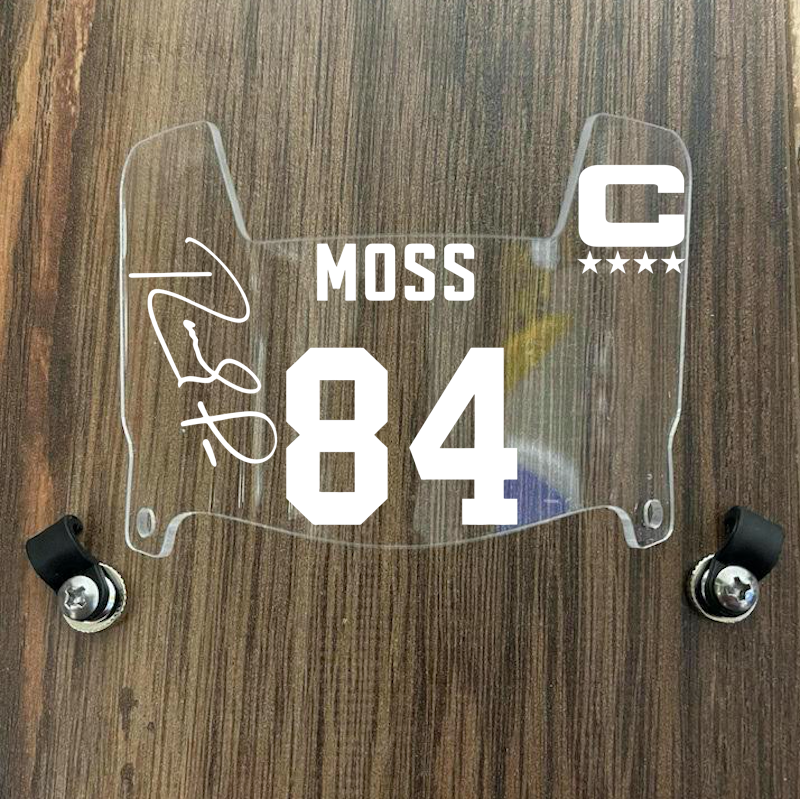 Minnesota Vikings Randy Moss Mini Football Helmet Visor Shield Clear w/ Clips