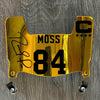 Minnesota Vikings Randy Moss Mini Football Helmet Visor Shield Gold Chrome Mirror w/ Clips