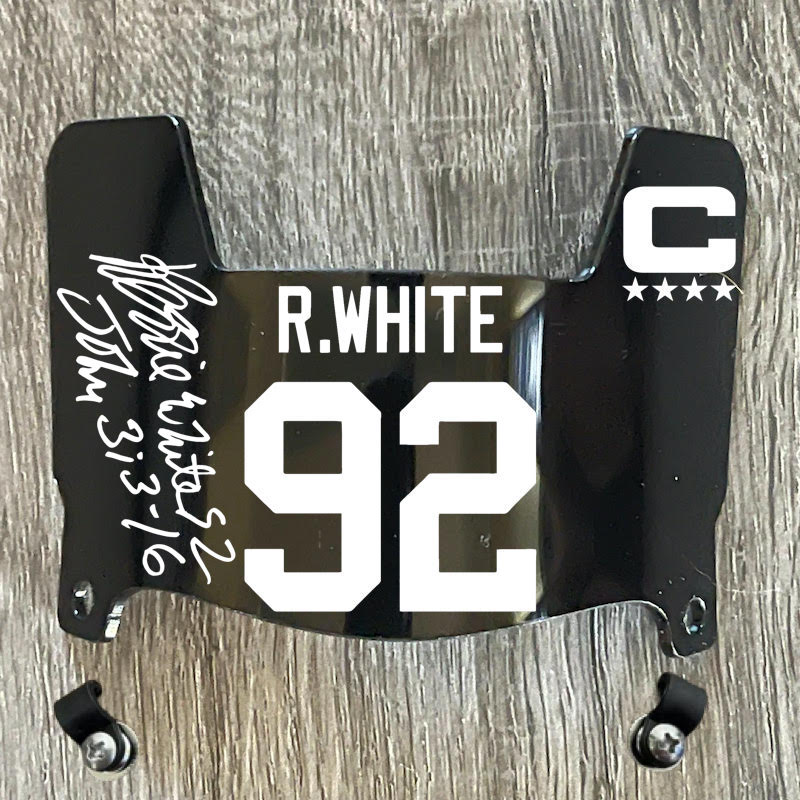 Philadelphia Eagles Reggie White Mini Football Helmet Visor Shield Black Dark Tint w/ Clips - PICK COLOR