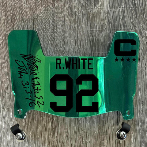 Philadelphia Eagles Reggie White Mini Football Helmet Visor Shield Green Chrome Mirror w/ Clips - PICK COLORPhiladelphia Eagles Reggie White Mini Football Helmet Visor Shield Green Chrome Mirror w/ Clips - PICK COLOR
