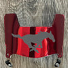 SMU Southern Methodist Mustangs Mini Football Helmet Visor Shield Red Chrome Mirror w/ Clips