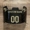 San Francisco 49ers Custom Name & Number Full Size Football Helmet Visor Shield Black Dark Tint w/ Clips - Camo