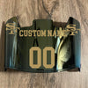 San Francisco 49ers Custom Name & Number Full Size Football Helmet Visor Shield Gold Iridium Mirror w/ Clips - Gold