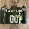 San Francisco 49ers Custom Name & Number Full Size Football Helmet Visor Shield Gold Iridium Mirror w/ Clips - Money Print
