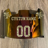 San Francisco 49ers Custom Name & Number Full Size Football Helmet Visor Shield Red Iridium Mirror w/ Clips - Camo