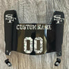 San Francisco 49ers Custom Name & Number Mini Football Helmet Visor Shield Black Dark Tint w/ Clips - Money Print