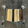 San Francisco 49ers Mini Football Helmet Visor Shield Silver Chrome Mirror w/ Clips