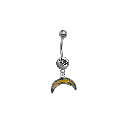 Los Angeles Chargers NFL Football Belly Button Navel Ring