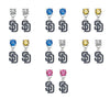 San Diego Padres MLB Swarovski Crystal Stud Rhinestone Earrings
