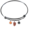 San Francisco Giants Black MLB Expandable Wire Bangle Charm Bracelet