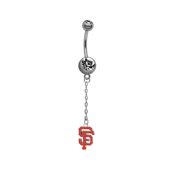 San Francisco Giants Dangle Chain Belly Button Navel Ring