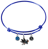 San Jose Sharks Color Edition BLUE Expandable Wire Bangle Charm Bracelet