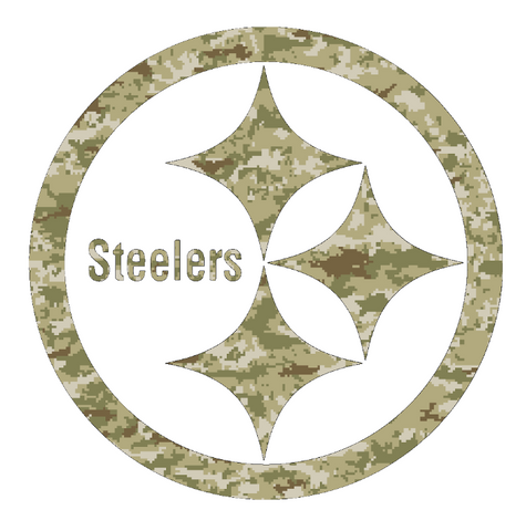 Pittsburgh Steelers Salute to Service Camouflage Camo Vinyl Decal