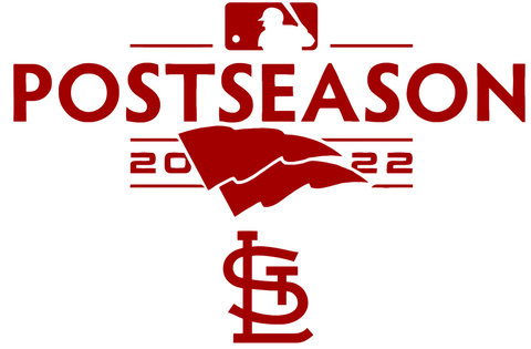 St Louis Cardinals MLB 2022 Postseason Red Vinyl Decal
