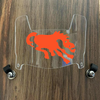Denver Broncos Retro Throwback Mini Football Helmet Visor Shield Clear w/ Clips
