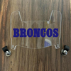 Denver Broncos Retro Throwback Mini Football Helmet Visor Shield Clear w/ Clips