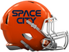 Houston Astros City Connect Custom Concept Orange Mini Riddell Speed Football Helmet