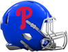 Philadelphia Phillies Custom Concept Royal Blue Mini Riddell Speed Football Helmet