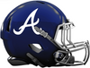 Atlanta Braves Custom Concept Navy Blue Mini Riddell Speed Football Helmet