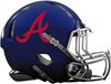 Atlanta Braves Custom Concept Navy Blue Mini Riddell Speed Football Helmet