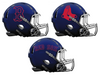 Boston Red Sox Custom Concept Navy Blue Mini Riddell Speed Football Helmet