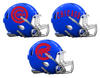 Chicago Cubs Custom Concept Royal Blue Mini Riddell Speed Football Helmet