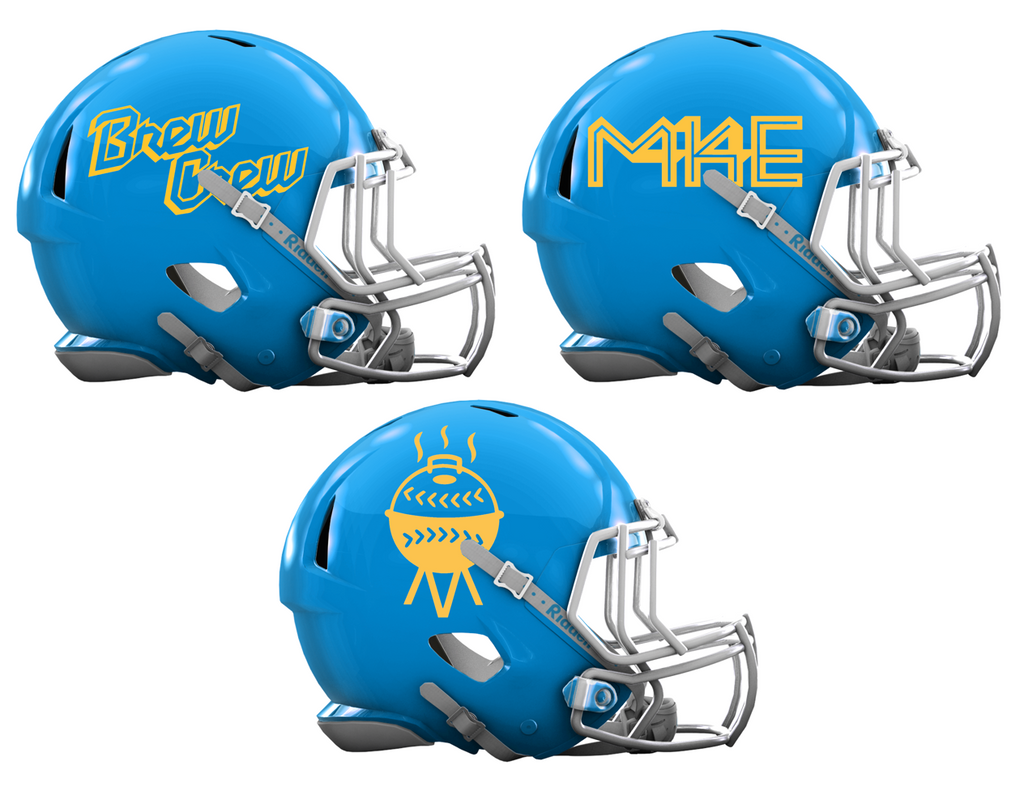 Milwaukee Brewers City Connect Custom Light Blue Mini Football Helmet –  SportsJewelryProShop