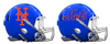New York Mets Custom Concept Royal Blue Mini Riddell Speed Football Helmet