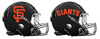 San Francisco Giants Custom Concept Black Mini Riddell Speed Football Helmet