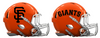 San Francisco Giants Custom Concept Orange Mini Riddell Speed Football Helmet