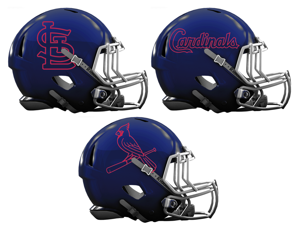 st louis cardinals football helmet