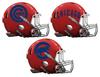 Chicago Cubs Custom Concept Red Mini Riddell Speed Football Helmet