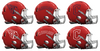 Cleveland Gaurdians Custom Concept Red Mini Riddell Speed Football Helmet