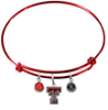 Texas Tech Red Raiders RED Expandable Wire Bangle Charm Bracelet