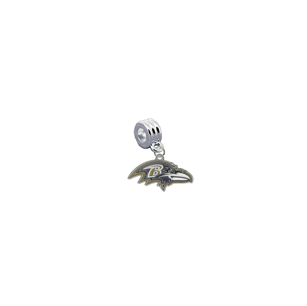 Baltimore Ravens NFL Football Universal European Bracelet Charm (Pandora Compatible)