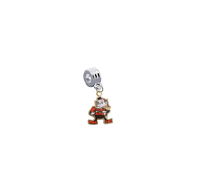 Cleveland Browns Retro NFL Football Universal European Bracelet Charm (Pandora Compatible)