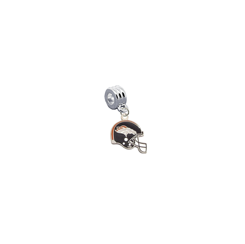 Denver Broncos Helmet NFL Football Universal European Bracelet Charm (Pandora Compatible)