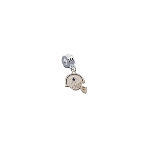 Dallas Cowboys Helmet NFL Football Universal European Bracelet Charm (Pandora Compatible)