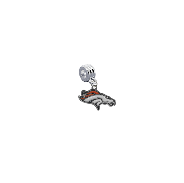 Denver Broncos NFL Football Universal European Bracelet Charm (Pandora Compatible)