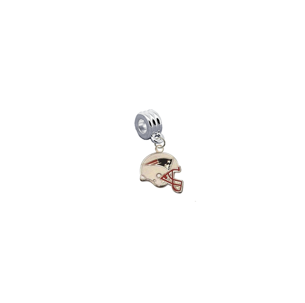 New England Patriots Helmet NFL Football Universal European Bracelet Charm (Pandora Compatible)