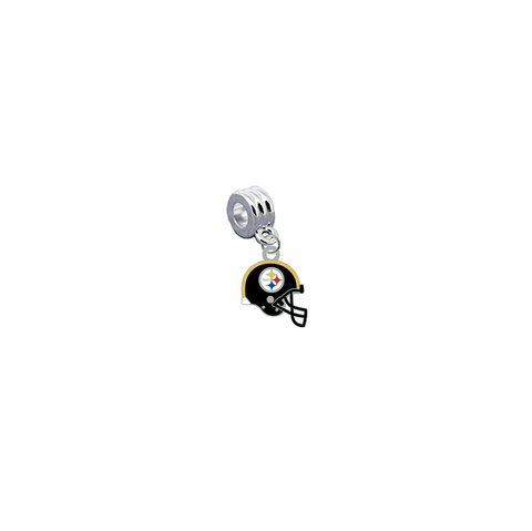 Pittsburgh Steelers Helmet NFL Football Universal European Bracelet Charm (Pandora Compatible)
