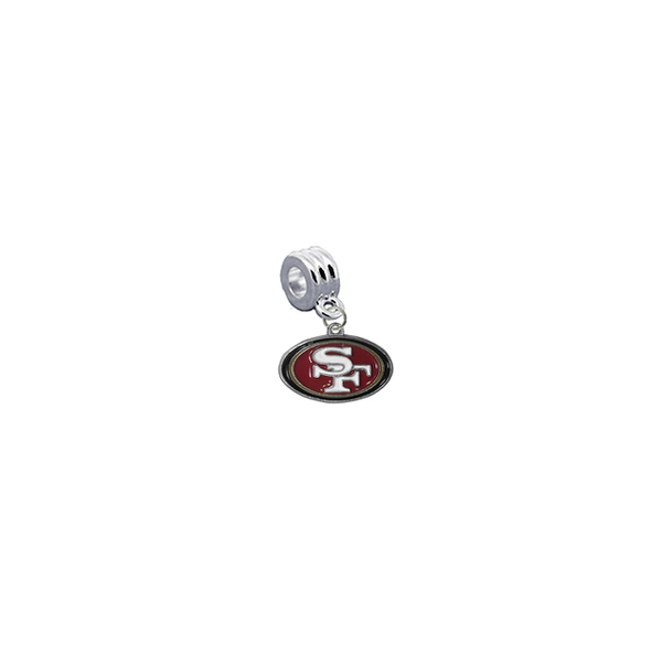 San Francisco 49ers NFL Football Universal European Bracelet Charm (Pandora Compatible)