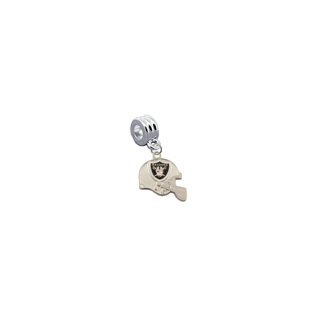Oakland Raiders Helmet NFL Football Universal European Bracelet Charm (Pandora Compatible)