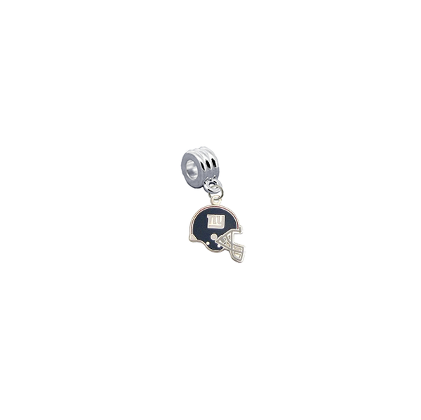 New York Giants Helmet NFL Football Universal European Bracelet Charm (Pandora Compatible)