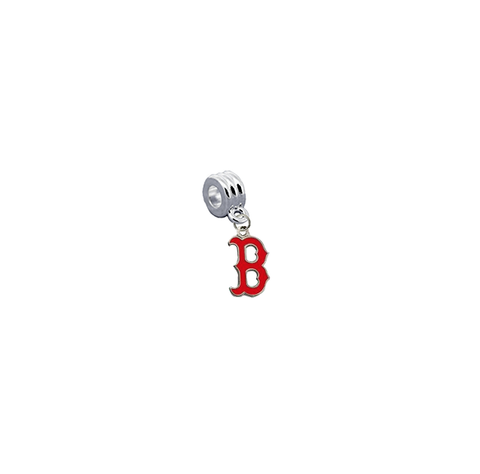 Boston Red Sox B Logo MLB Universal European Bracelet Charm (Pandora Compatible)